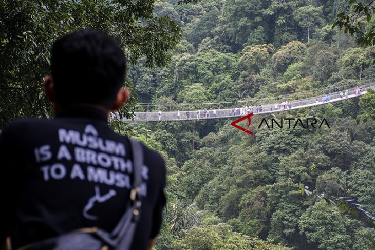 Wisata jembatan gantung Situ Gunung 