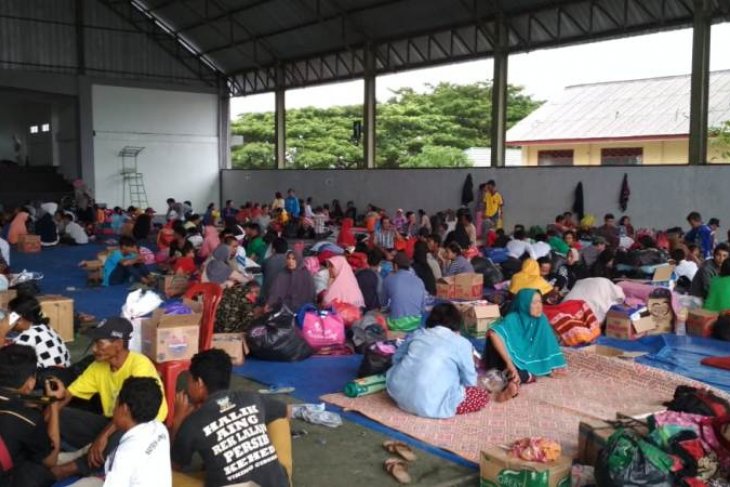 Korban tsunami Lampung di tenda pengungsian