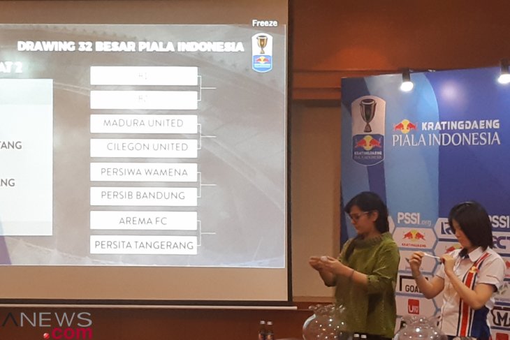 Babak 32 besar turnamen Piala Indonesia digulirkan 22 Januari