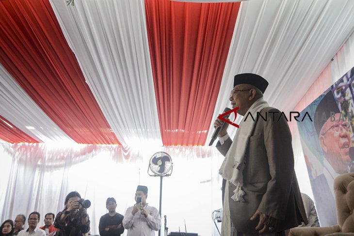 Kampanye Ma'ruf Amin di Bandung 