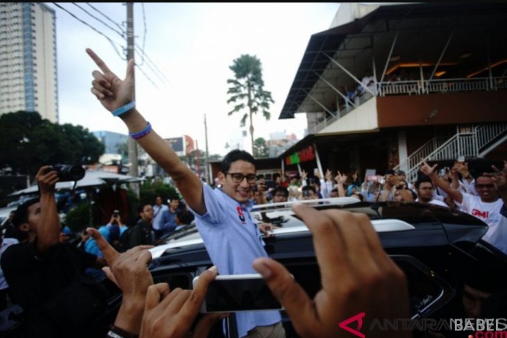 Sandiaga Uno apresiasi PDI Perjuangan kirim karangan bunga selamat