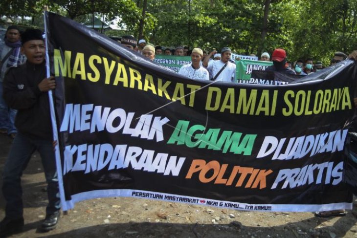 Aksi tolak agama sebagai alat politik praktis