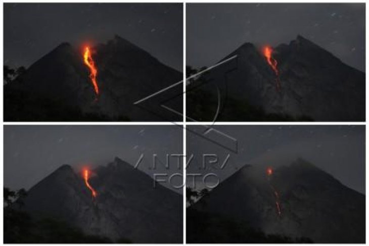 Aliran Lava Pijar Gunung Merapi
