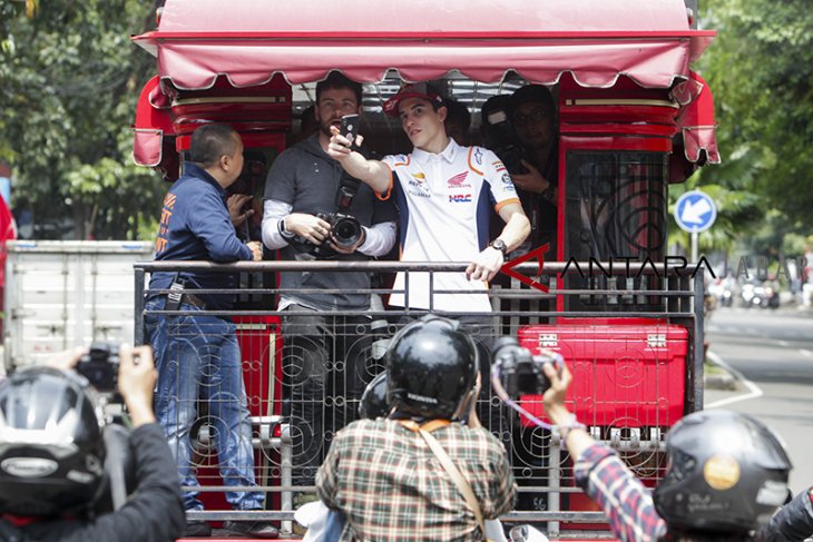 Marc Marquez keliling Bandung 