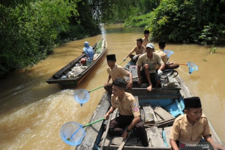 Aksi bersih hutan bakau cagar alam Jambi