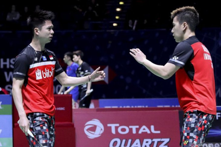 Minions melangkah ke semifinal Singapore Open usai tundukkan Fajar-Rian