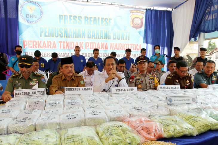 BNNP Kalbar gagalkan penyelundupan 107 kilogram sabu