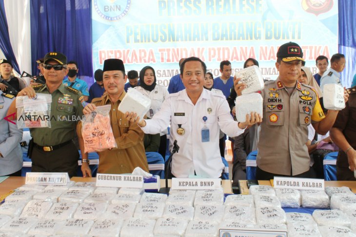 BNNP Kalbar gagalkan penyelundupan 107 kilogram sabu