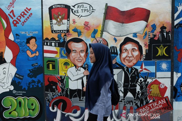 Mural Sosialisasi Pemilu 2019