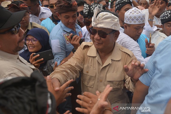Kampanye Prabowo Subianto di Denpasar