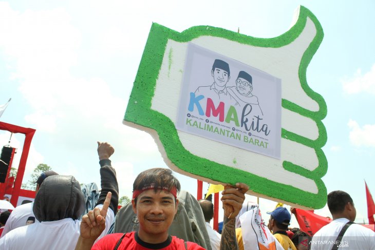 Capres 01 Jokowi Kampanye Terbuka di Kalbar