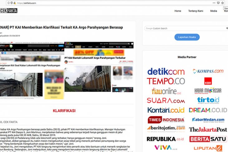 AMSI - AJI cek fakta Pemilu dibantu Google dan Mafindo