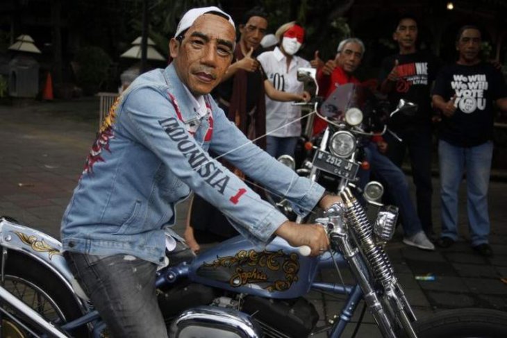 Aksi pendukung Calon Presiden Joko Widodo