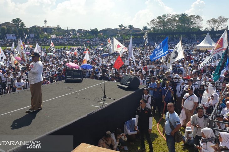 Seorang peserta kampanye di Sukabumi meninggal akibat kelelahan
