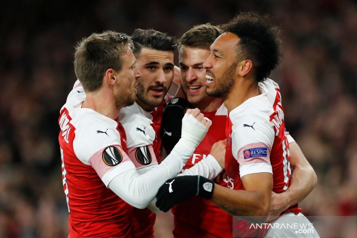 Arsenal-Chelsea raih kemenangan di kompetisi Liga Europa