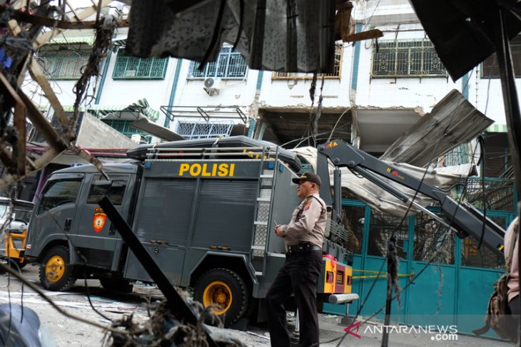 Ledakan gas ruko di Medan