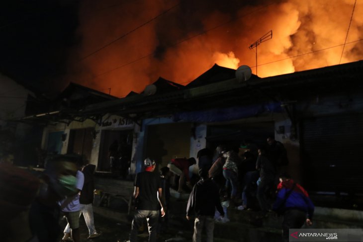 Kebakaran Pasar Lawang Malang