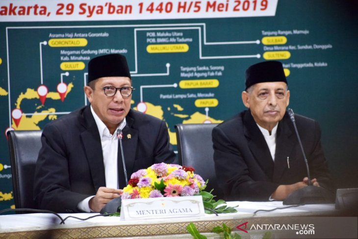 Menag: Bulan baru terpantau tinggi
