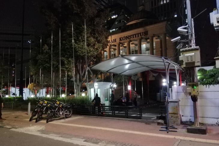 Pengamanan di Mahkamah Konstitusi dipertebal