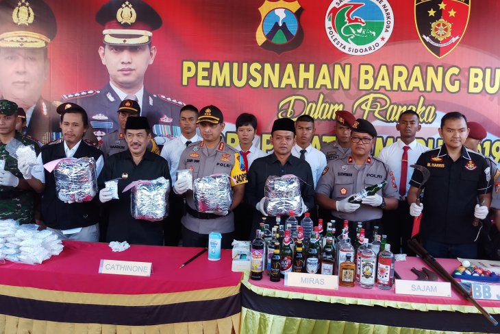 Polresta Sidoarjo ungkap 451 kasus pada Operasi Pekat Semeru