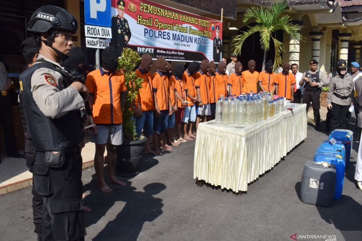 Hasil Operasi Pekat Madiun