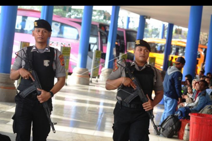 Pengamanan mudik Terminal Mengwi