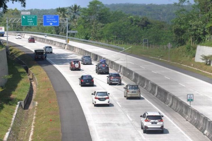 Arus mudik di Tol Bawen-Salatiga