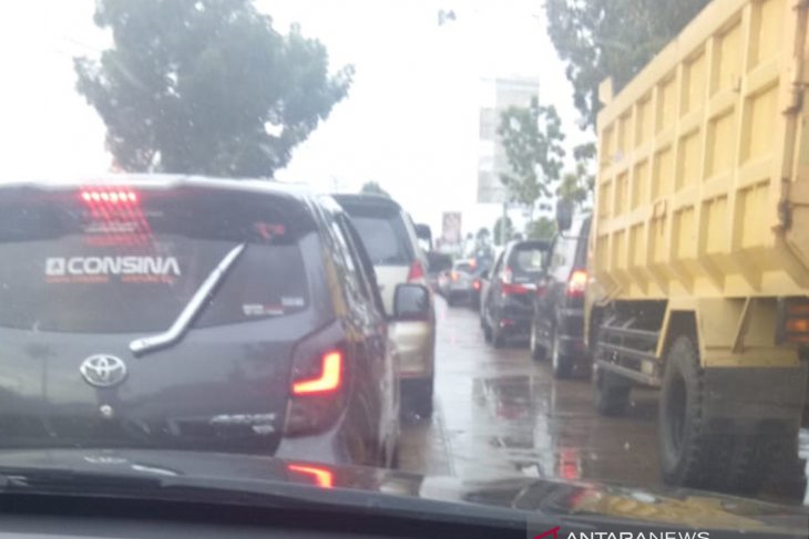 Sejumlah ruas jalan Kota Pontianak macet