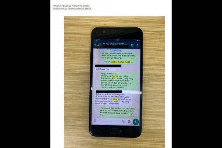 Pengancam Presiden Jokowi dan Brimob di WhatsApp ditangkap