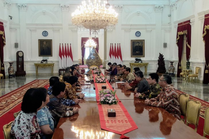 Presiden Jokowi terima Apindo bahas upaya perbaikan ekonomi