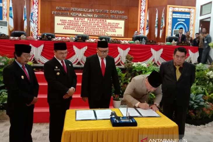 DPRD Babel gelar paripurna penyerahan LHP BPK
