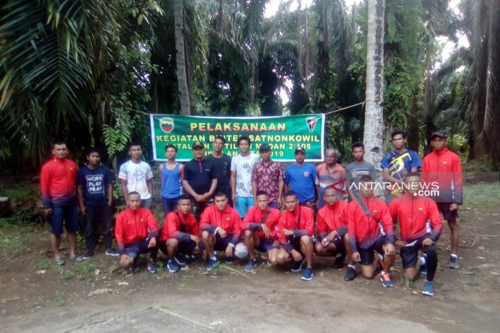 Kodim- Batalyon Armed gelar olahraga bersama