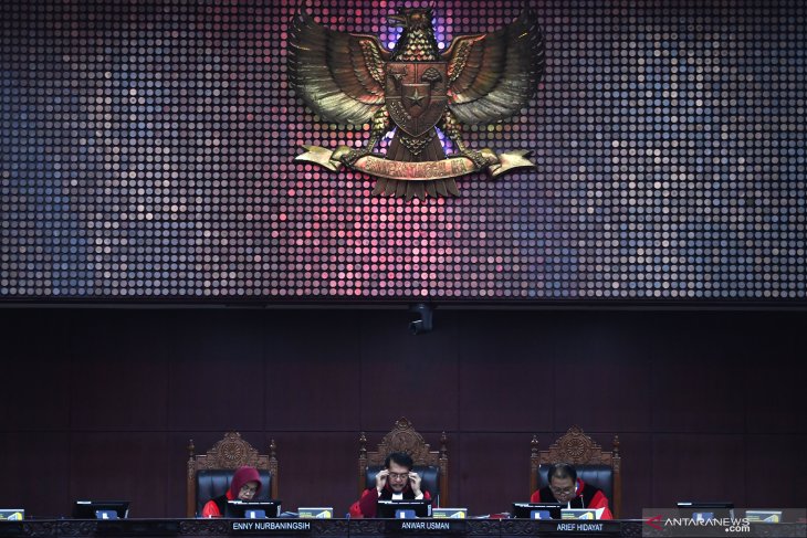MK gelar sidang putusan 260 perkara PHPU 2019