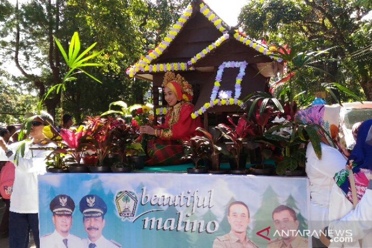 Foreign students participate in Beautiful Malino flower parade