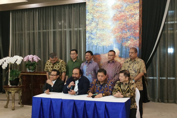 Surya Paloh: Belum terpikirkan tambah anggota koalisi