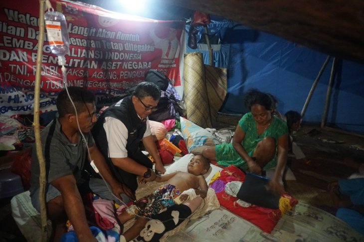 Warga korban gempa di Halsel sambut HUT RI dalam keprihatinan