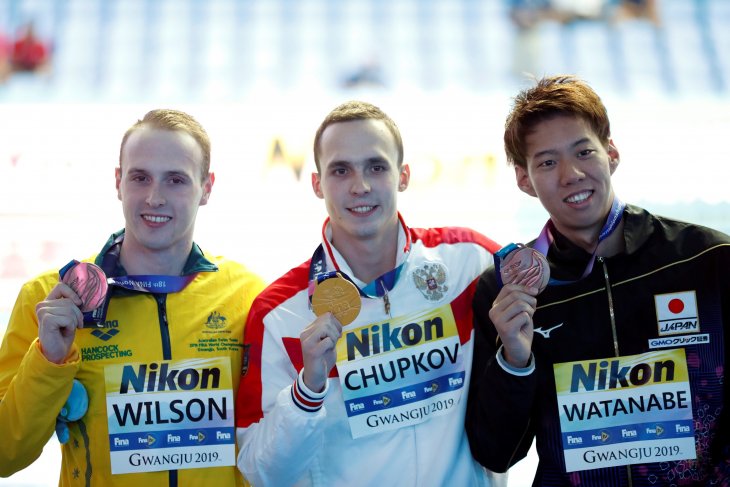 Perenang Rusia Anton Chupkov pecahkan rekor gaya dada