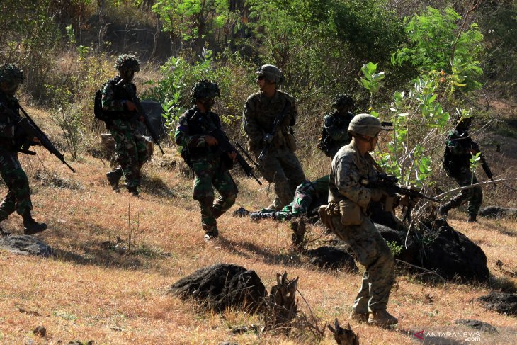 Latihan Marinir Indonesia dan USMC