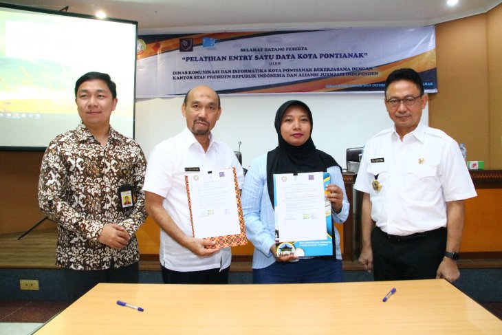 KSP dan AJI gelar pelatihan entry satu data bagi ASN Pemkot Pontianak