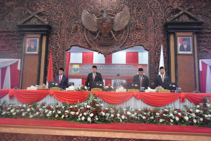 DPRD Provinsi Jambi gelar paripurna mendengarkan pidato Presiden
