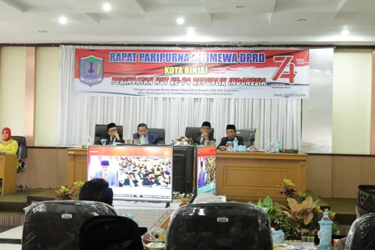 DPRD Kota Binjai gelar paripurna istimewa HUT Kemerdekaan