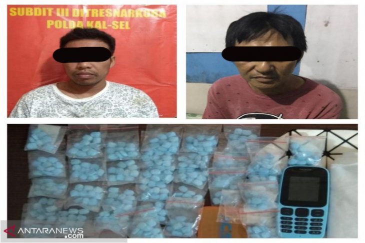 Dua pengedar sabu-sabu dan ratusan pil ekstasi diringkus