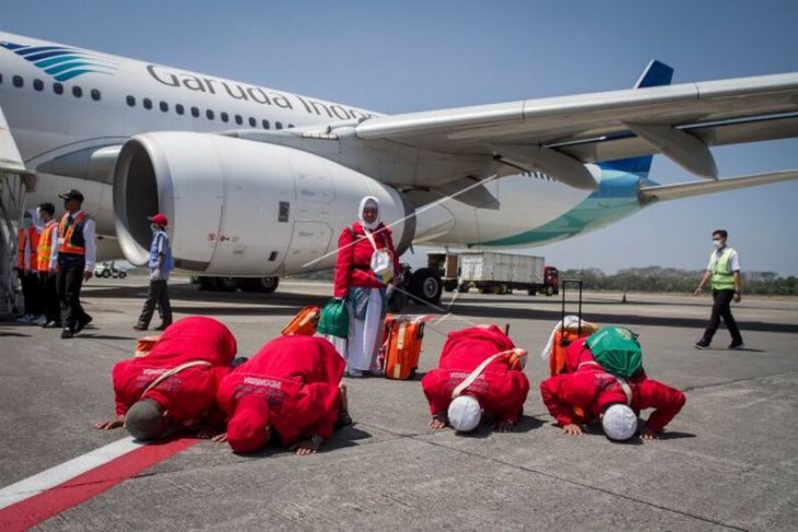 Kedatangan jemaah haji kloter pertama