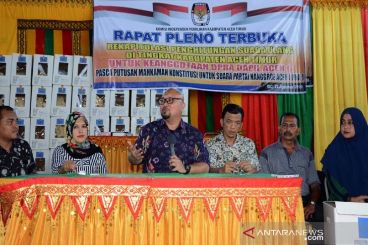 Penghitungan suara ulang di Peureulak Timur selesai, suara PNA berkurang