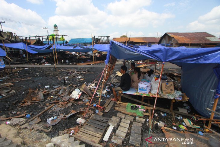 Pasca Kebakaran Di Kawasan Alalak Selatan