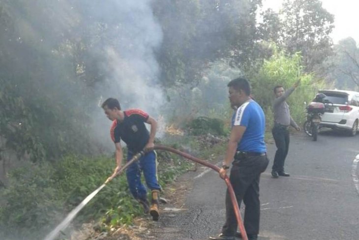 Terungkap oleh BPBD Rejang Lebong ada lahan yang sengaja dibakar