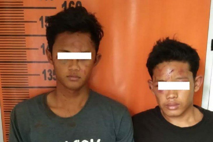Telah sikat 10 motor, dua remaja ini nyaris tewas dihajar massa ketika hendak beraksi lagi