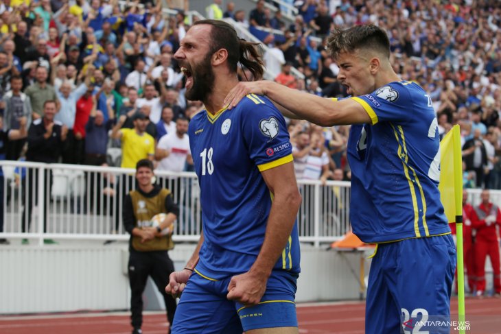 Kosovo kalahkan Ceko, puncaki klasemen Grup A Kualifikasi Piala Eropa