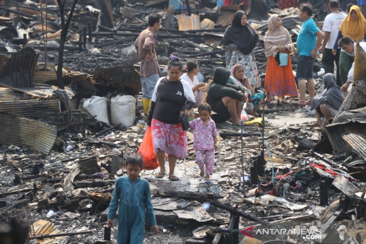 Kebakaran Hanguskan 65 Rumah Di Alalak Selatan