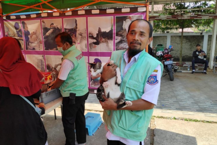 Puskeswan Tangerang Selatan vaksinasi rabies di tujuh kecamatan